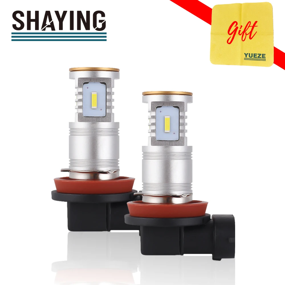 Acouto 2Pcs 9005 HB4 LED Headlight DC 12V-24V 8000K Ice Blue 50W LED Headlight Bulbs Kit Fog Light Car Driving Lamp