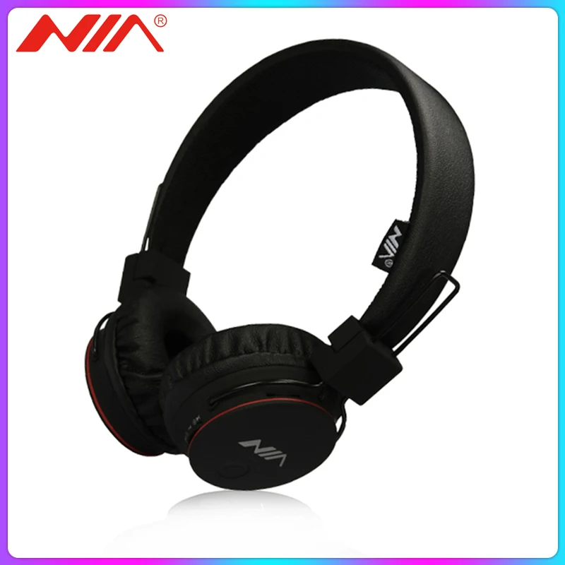

Original NIA X2 Wireless and Wired Headband On Ear Headphone Hi-Fi Stereo Sound Multi-Functions Support FM SD card