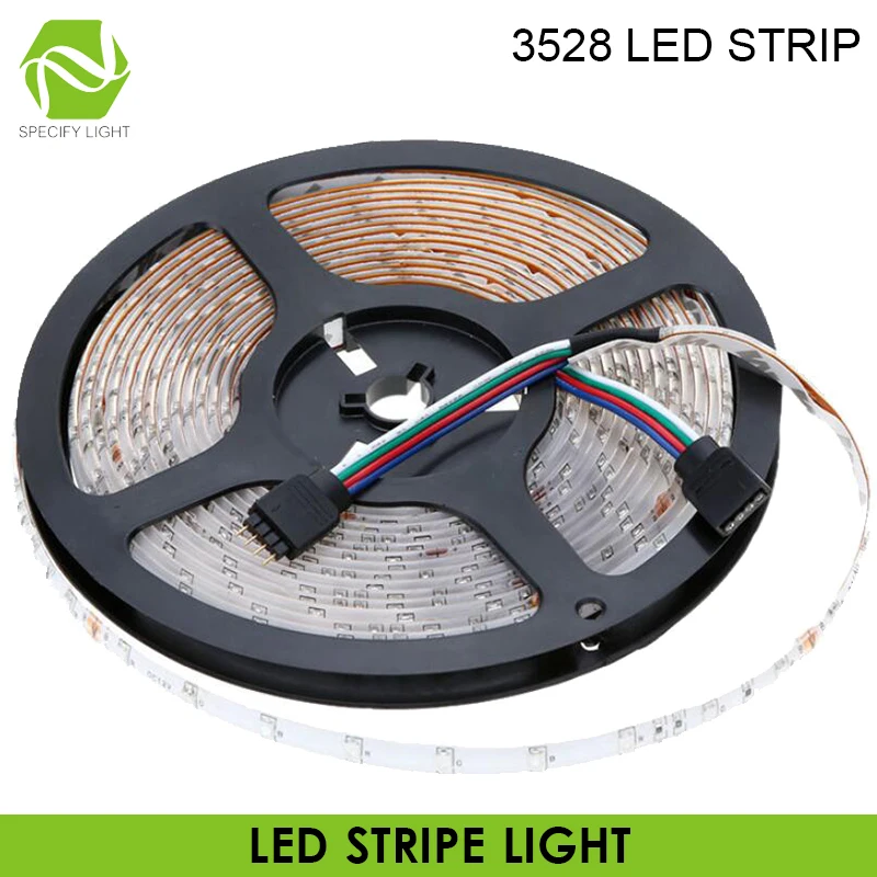 Водонепроницаемая светодиодная лента RGB высокой яркости 5 м 300 светодиодов 3528 12 в