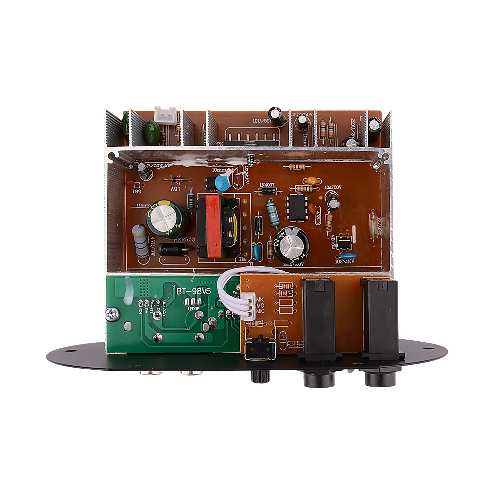 AOSHIKE, двойной микрофон, усилители Bluetooth, 12 В, 24 В, 220 В, сабвуферный усилитель, плата для 5-10 дюймов, сабвуферный динамик, сделай сам