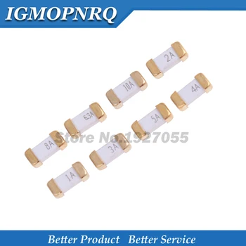 

100PCS Gold foot 1808 125V 0451 SMD Fast blow Fuse 1A 2A 3A 4A 5A 6.3A 7A 8A 10A 0451 ultra-rapid fuses new original