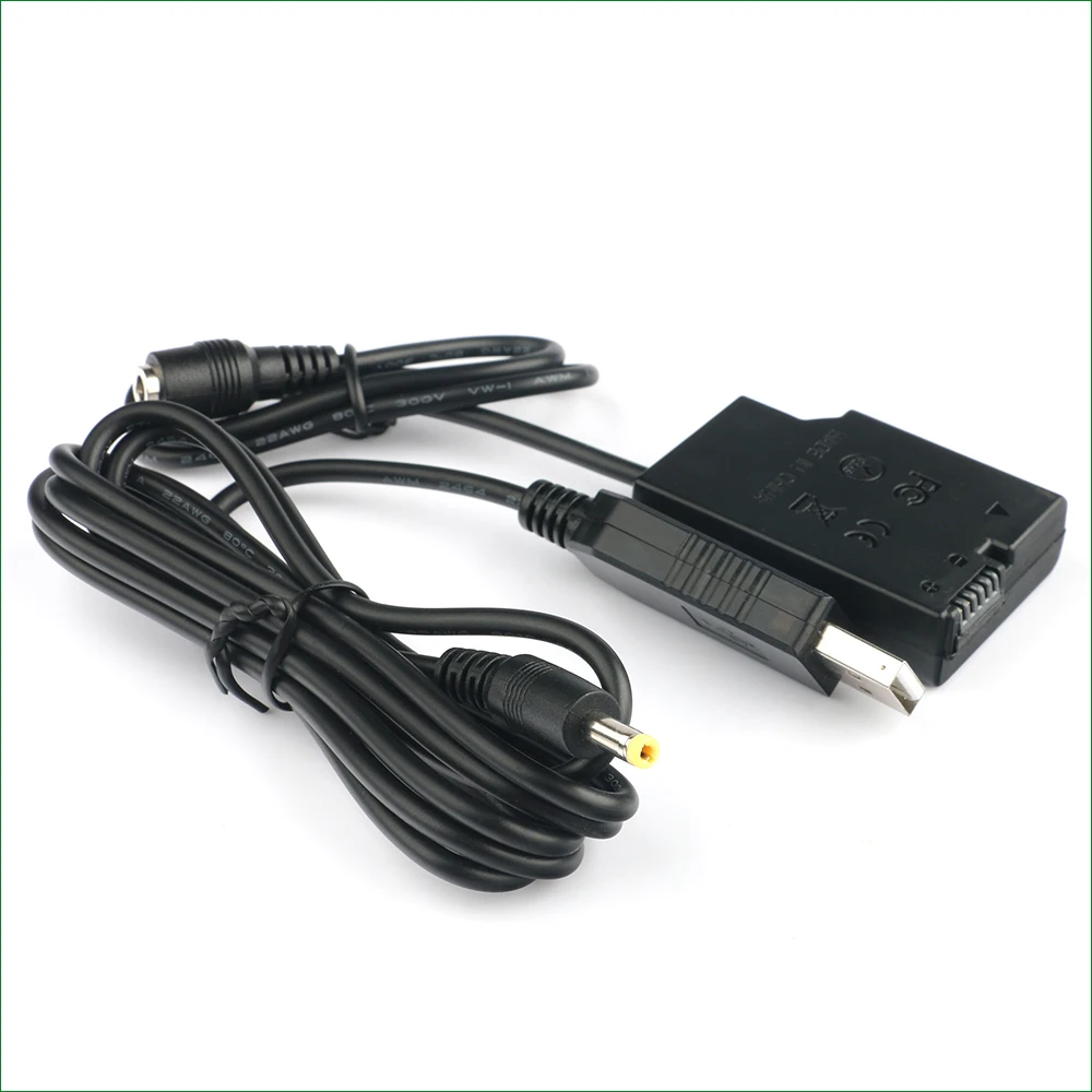 QC3.0 EN-EL14 EL14A EP-5A Dummy Battery Power Bank USB Cable for Nikon D3100 D3200 D3300 D3400 D3500 D5100 D5200 D5300 D5500