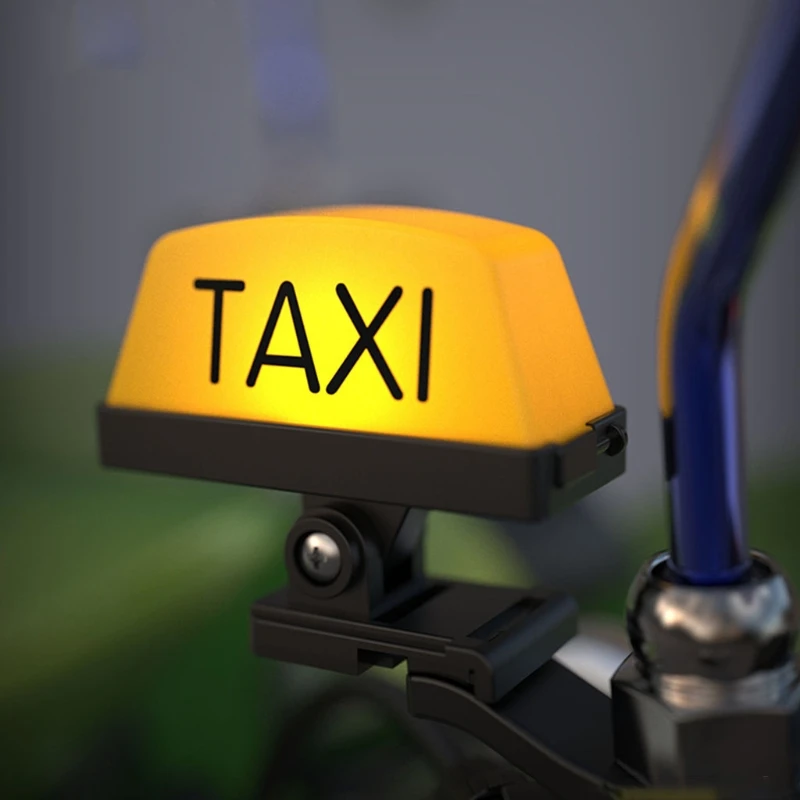 Decorazione Per Motocicletta Luce Modificata Maniglia Regolabile Luce Per Casco Usb Ricaricabile Avviso Taxi Box Sign Indicatore Lampada A Led