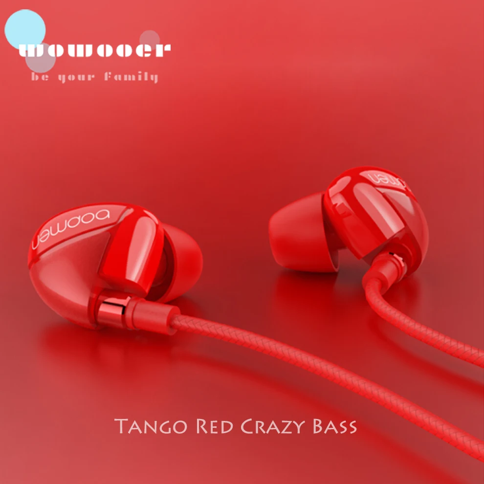 Tango красные наушники с проводом тяжелый бас Спортивная гарнитура громкой связи 3 5