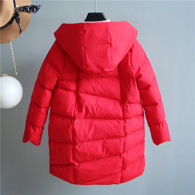 Осень-зима, Женская парка, пальто, куртка, с капюшоном, Abrigos Mujer Invierno, женская, с карманами, хлопок, утолщенная, повседневная,, одноцветная, Wakeey
