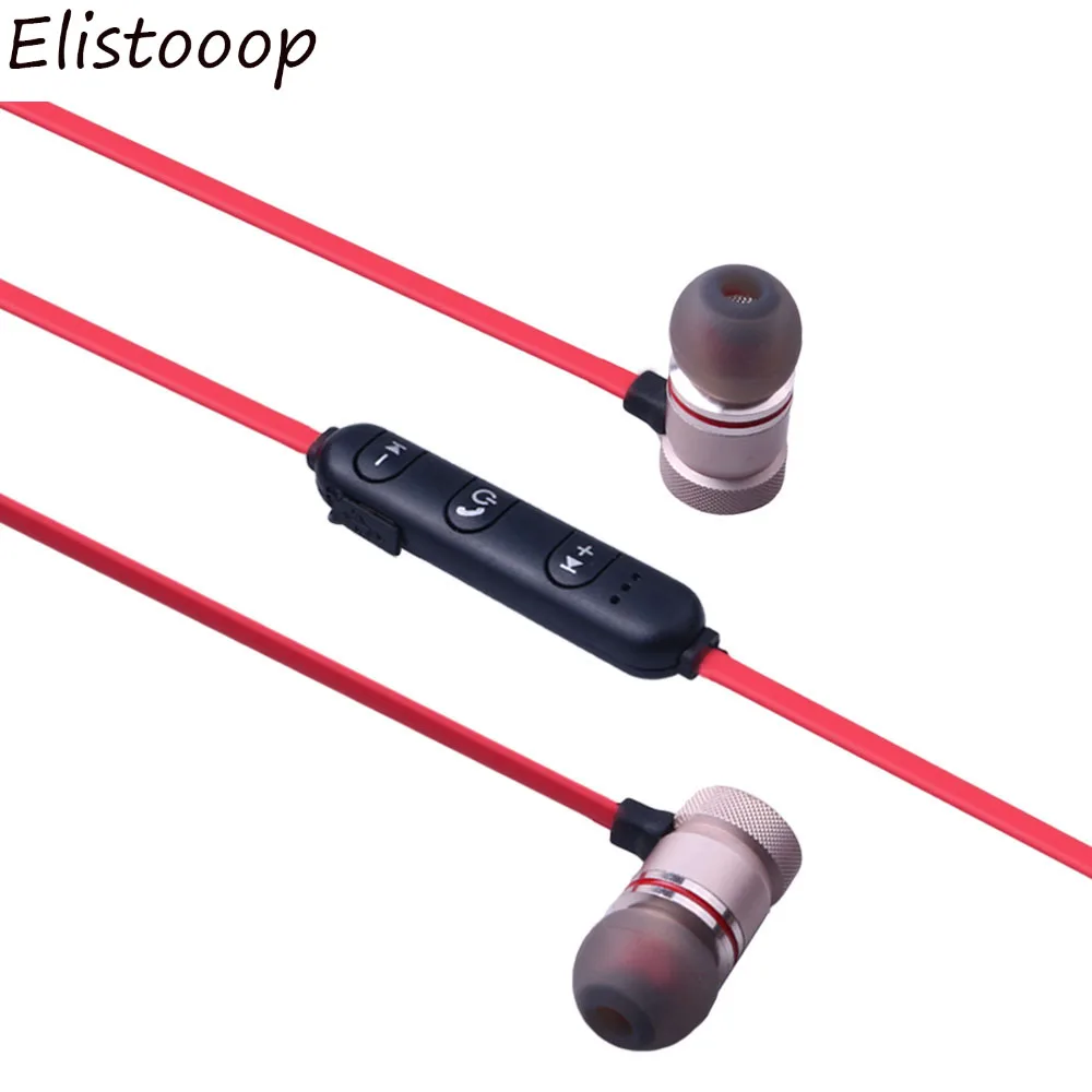 Беспроводные Bluetooth наушники спортивные беговые стерео бас гарнитура с