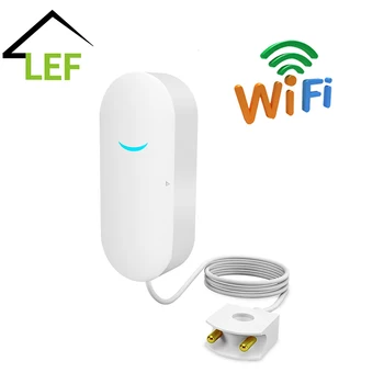 

WiFi smart Tuya Water Leakage Sensor Tuya Water Alarm Compatible With Tuyasmart / Smart Life APP Easy Installation