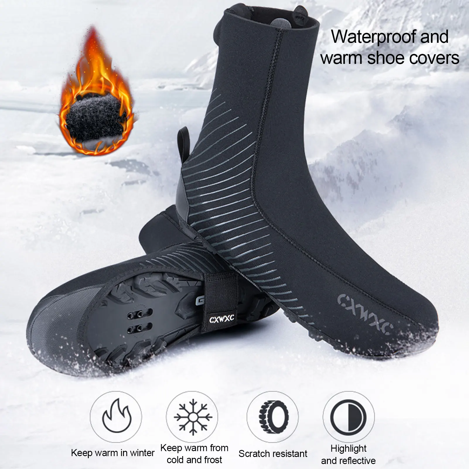 1 Par Cubierta De Zapatos De Ciclismo Protector De 1 Par Cubierta De Zapatos De Ciclismo Protector De