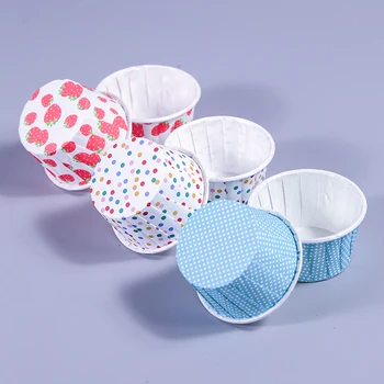 

100pcs Fresh Colorful Paper Cake Cup Oven Baking Tools Tray Liners Baking Cup Muffin Kitchen Baking Cup Muffin Cupcake Cases