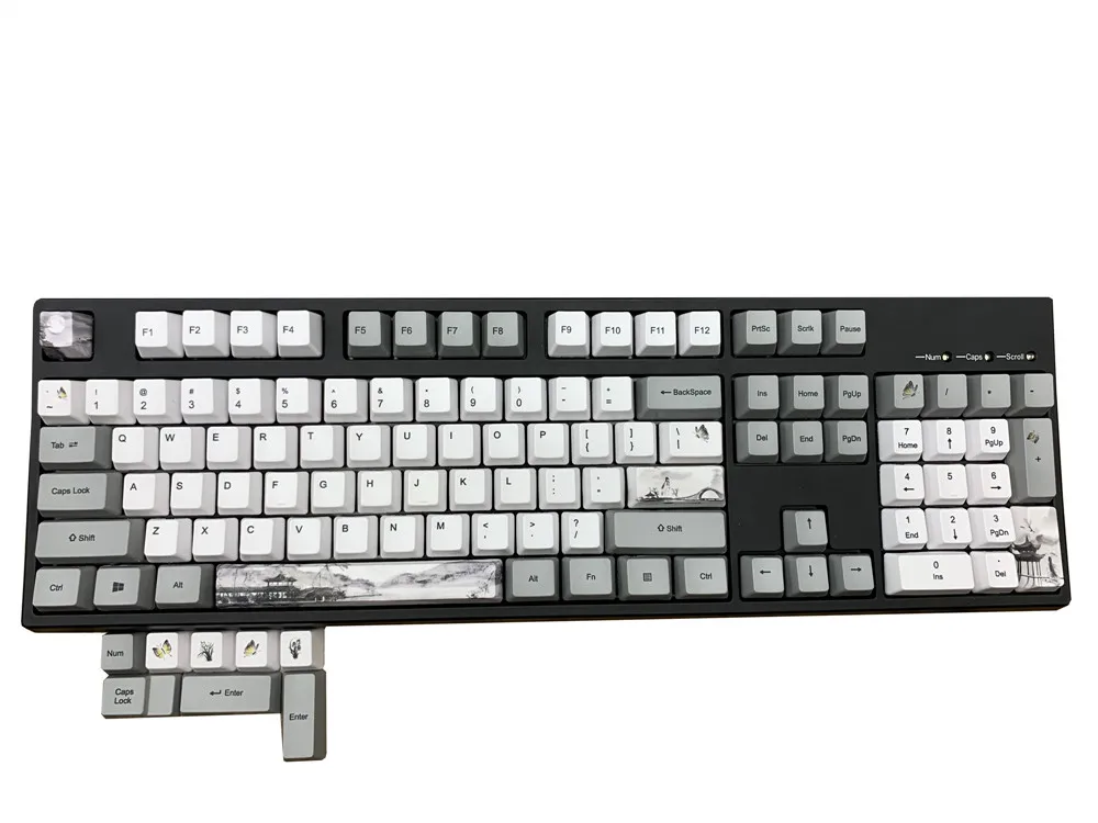 OEM Ink Keycap Чернила Keycap OEM PBT Keycaps полный набор механическая клавиатура Keycaps PBT краситель-сублимация Keycap - Цвет: OEM Ink Keycap