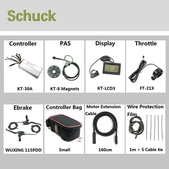 

Schuck Electric Bicycle Conversion Kit 36V250W With KT LCD LED Display Front Hub Motor Wheel EBike Conversion Kit
