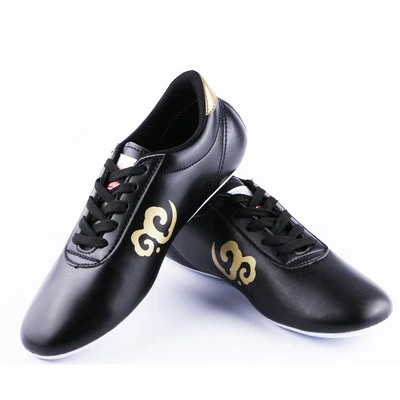 Men Women Sport Chinese Kung Fu Shoes Lightweight Man Sport Traditional Tai Chi Shoes Black Women Match Martial Arts Shoes Black-2