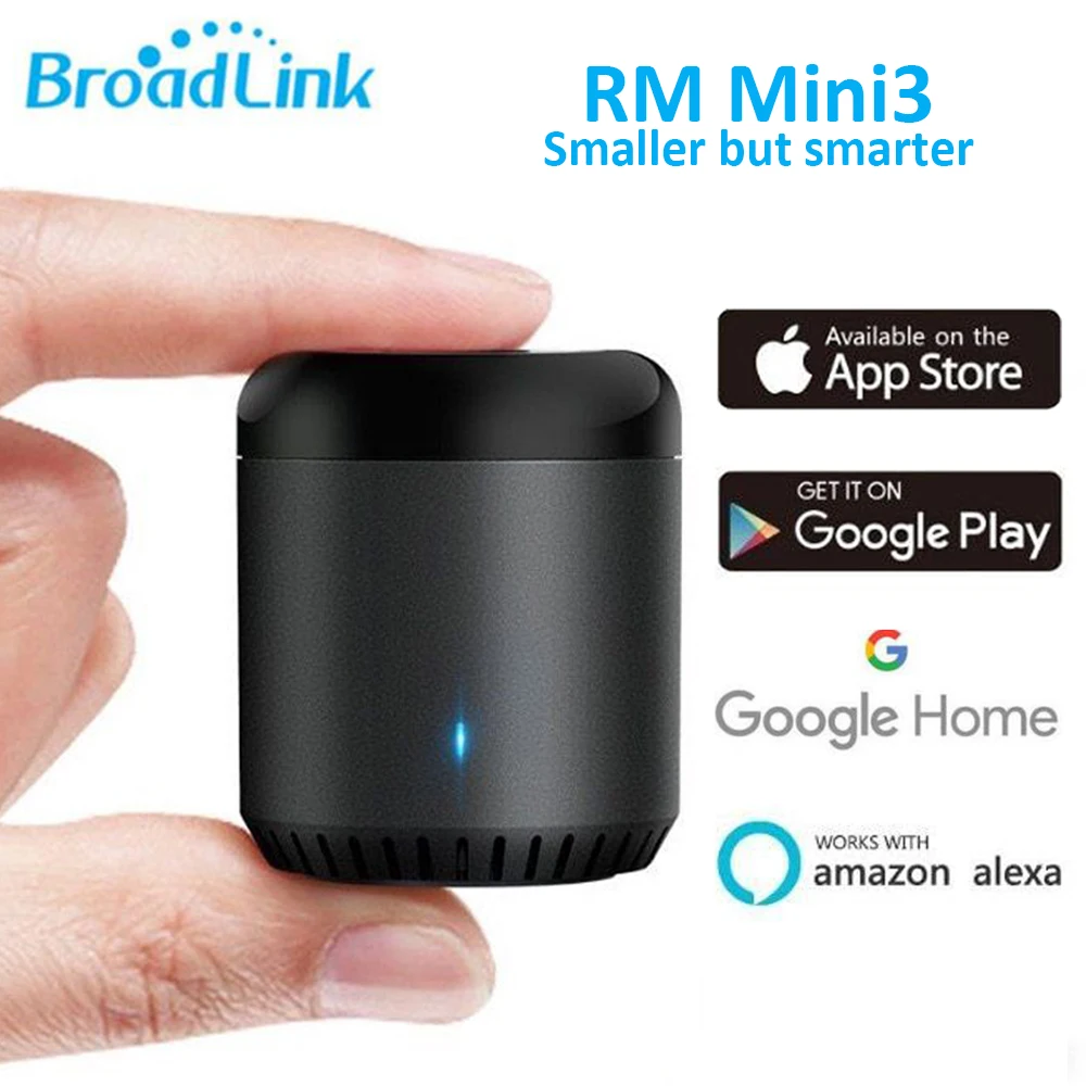 Broadlink RM Mini3 WiFi ИК пульт дистанционного управления(универсальный) ТВ умный дом для Amazon Alexa Echo Google Home мини управление e remoto