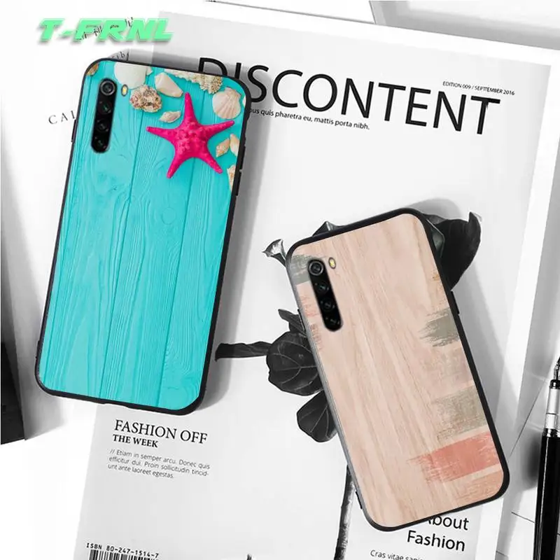 

Colored wood Phone Case for redmi note 9 mi 3 7 8 9se Redmi 7 7a 8 8t 10 pro lite cases cover