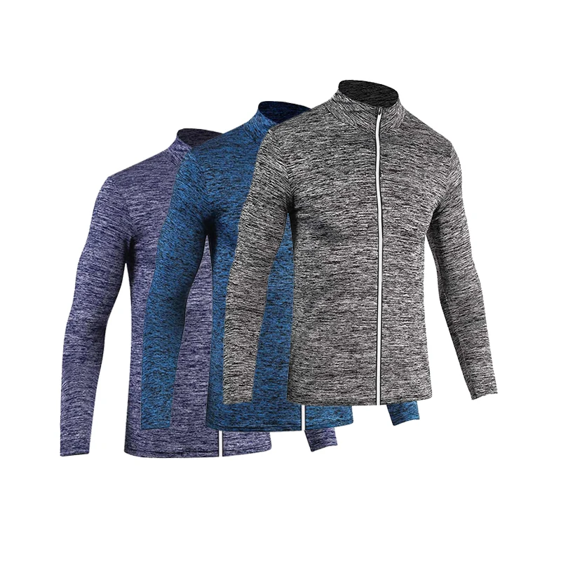 

New Winter Autumn Sweatshirt Sport Shirt Men Zipper Running Jackets Fitness Gym Sports Clothing Sport Top Men's Sportswear 2019