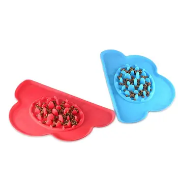 

Dog Slow Feeder Bowl Cats Non Slip Puzzle Food Grade Silicone Anti-gulp Small