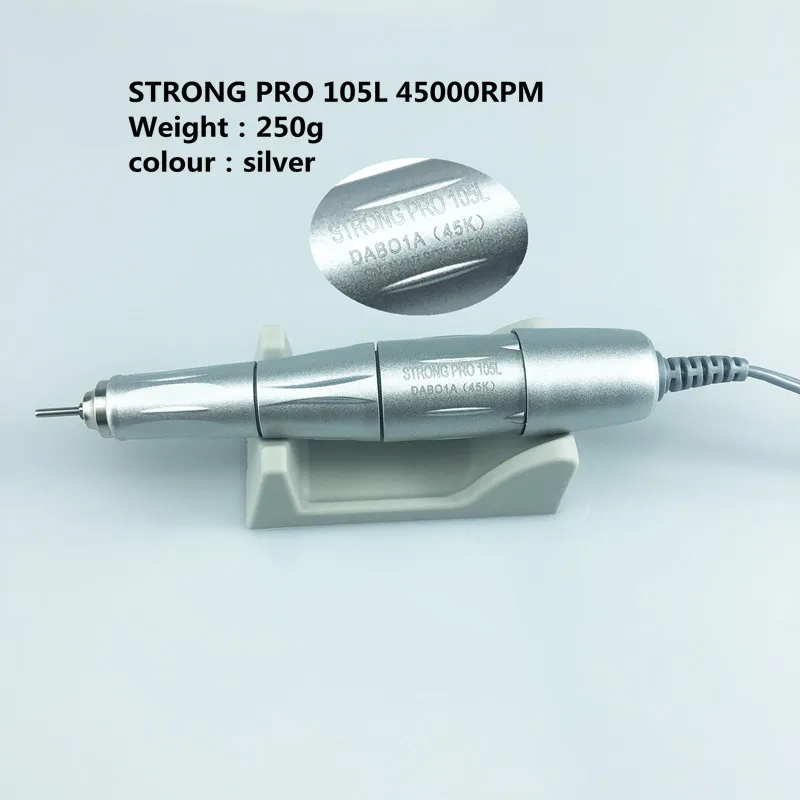 NEW STRONG LAAOVE champion-3 Strong 210 PRO 105L  Handle 45000 rpm Electric Nail Drill FORTE 210 Nail art Tool new 3