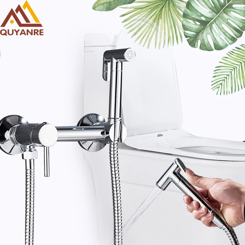 vidric wall mount bidet faucets brass bathroom shower tap bidet toilet sprayer washer tap mixers muslim shower ducha higienica