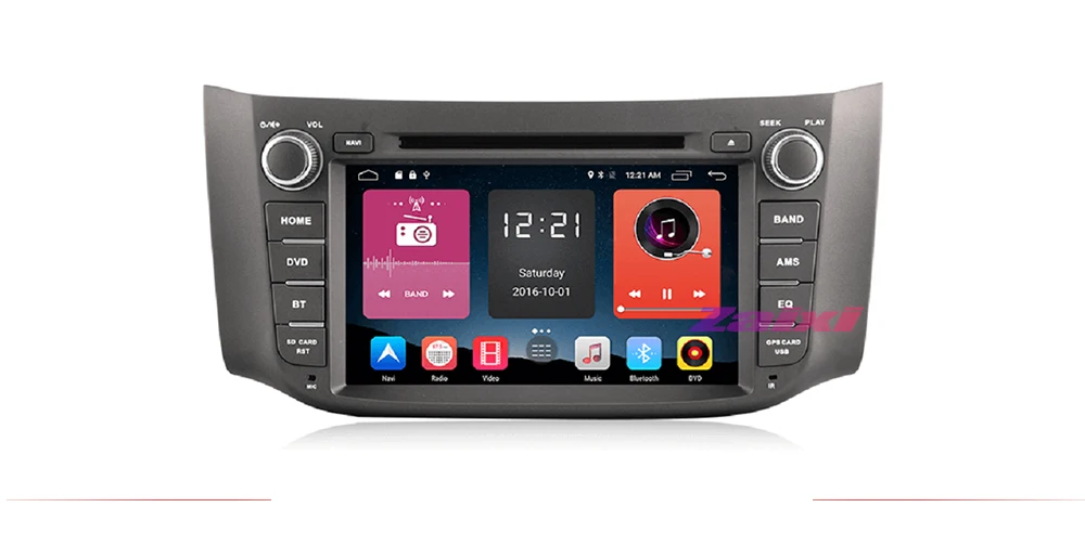 ZaiXi мультимедиа для Android плеер 2 Din wifi gps-навигация Авторадио для Nissan Sentra Sylphy 2013~ gps Радио FM карты BT
