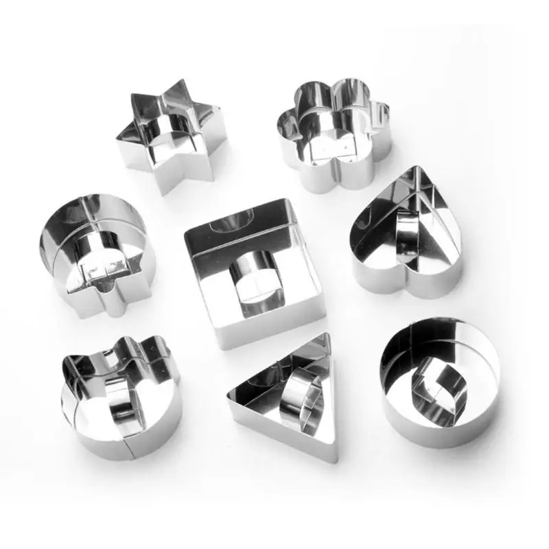 1Pcs Steel Baking Dish DIY Bakeware Tools Cupcake Mold Mousse Ring  Cheese Tools Salad Cake dessert Mould