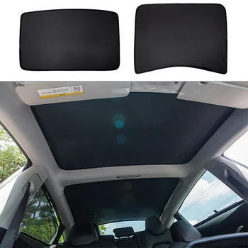 

Car Sunshade Front Rear Car Sun Visor Skylight Shades Protector for Tesla Model 3 2017-2020