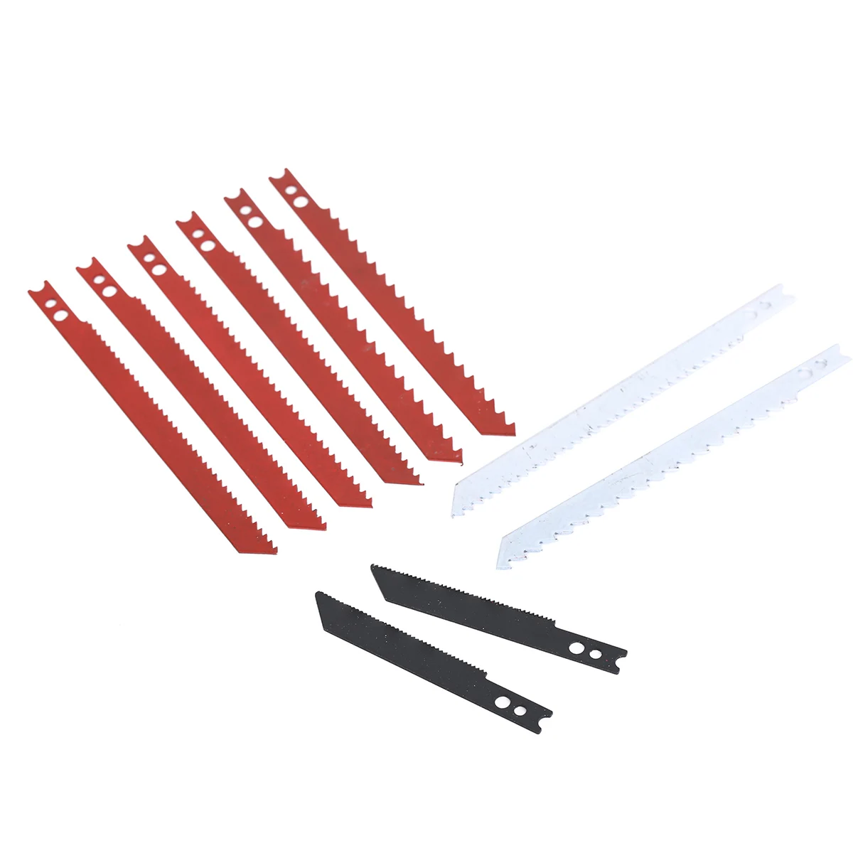 DWZ 10pcs Jigsaw Blades Set for Black and Decker Jig Saw Metal Plastic Wood Blades