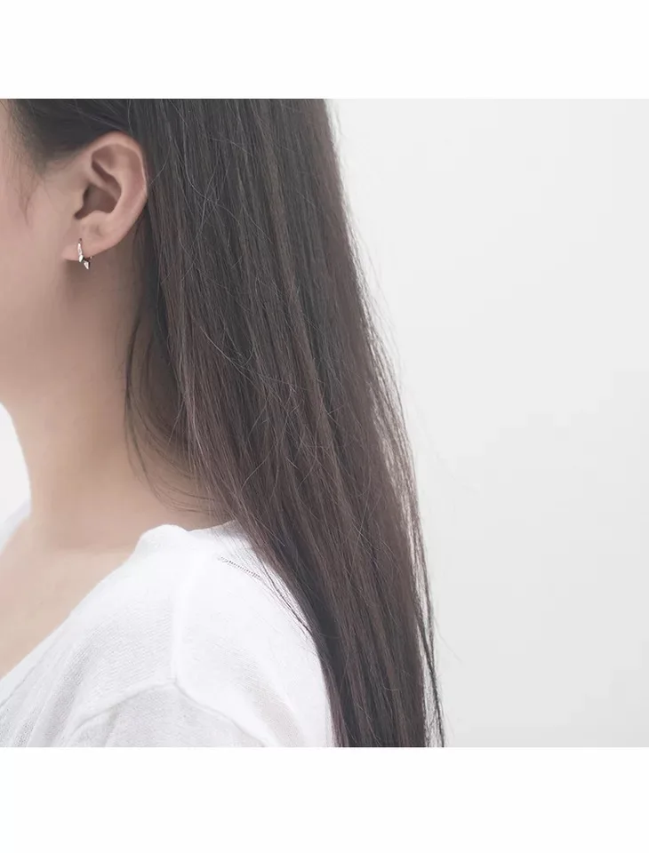 925 sterling silver earring fashion Personalized cone ear ring ear bone ear buckle trend boy girl silver ear jewelry