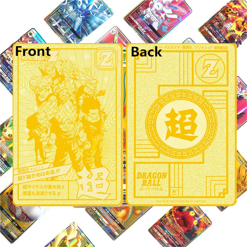 6pcs(1Metal 5Paper) Горячая 6 шт./лот(1 золотой металл и 5 бумажных карт) Супер Dragon Ball Z японский ультра инстинкт Гоку игра Коллекция аниме-открытки - Цвет: 6pcs(1Metal 5Paper)