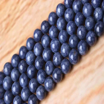 

Wholesale Sapphire Natural Gemstone Bead Faceted Round Bead Bracelet Necklace Earring DIY Making