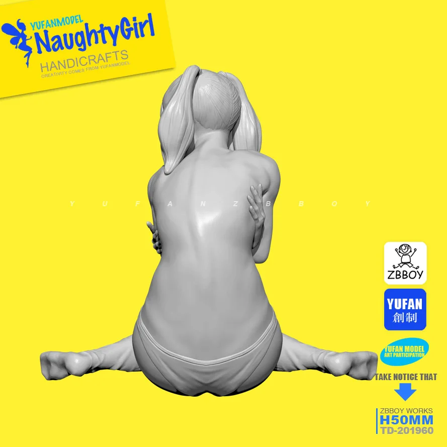 1/35 наборы смолы Naughty girl is shocked girl Смола солдат самособранный 50 мм TD-201960