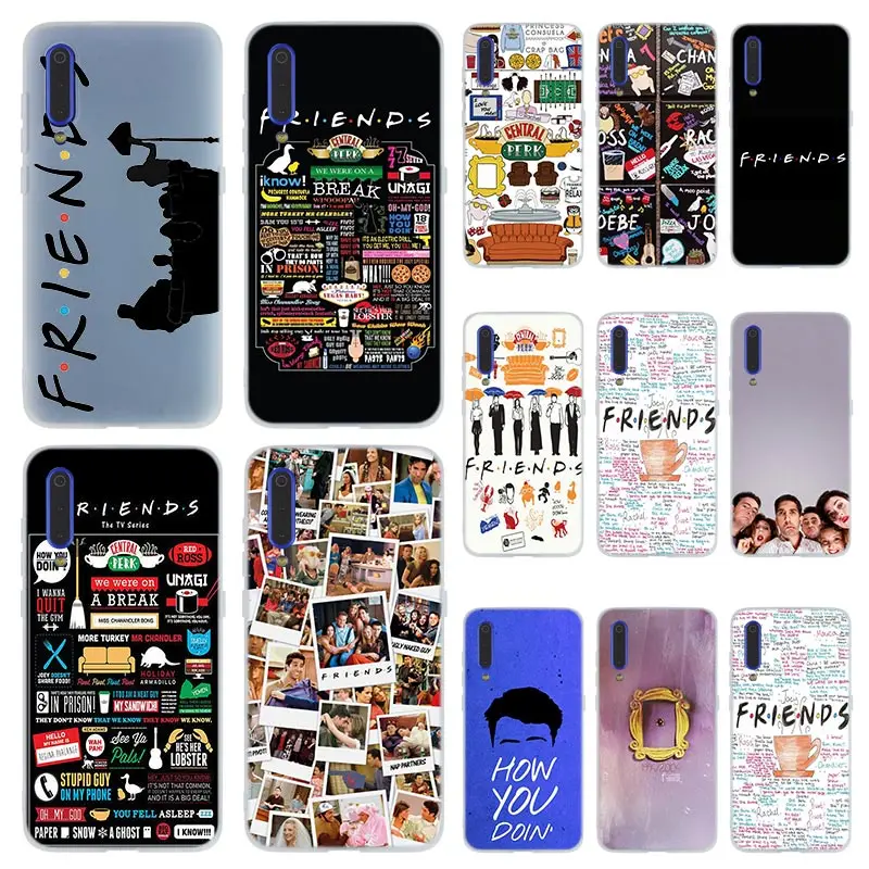 Soft Phone Case For Xiaomi Mi 12 11 Pro Ultra 10 9 8 SE 6X A3 A2 LITE cc9 cc9e Cover Friends Together TV | Мобильные телефоны и