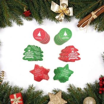 

Multi Style Paper Tags Handmade/Christmas DIY Crafts Hang Tag Gift Wrapping Supplies Labels For Christmas Favors