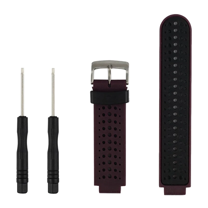 Purple 5 упаковок для Garmin Forerunner 230/235/620/630/735XT ремешок для спортивных часов Смарт сменный ремешок Ремешки - Цвет: Purple