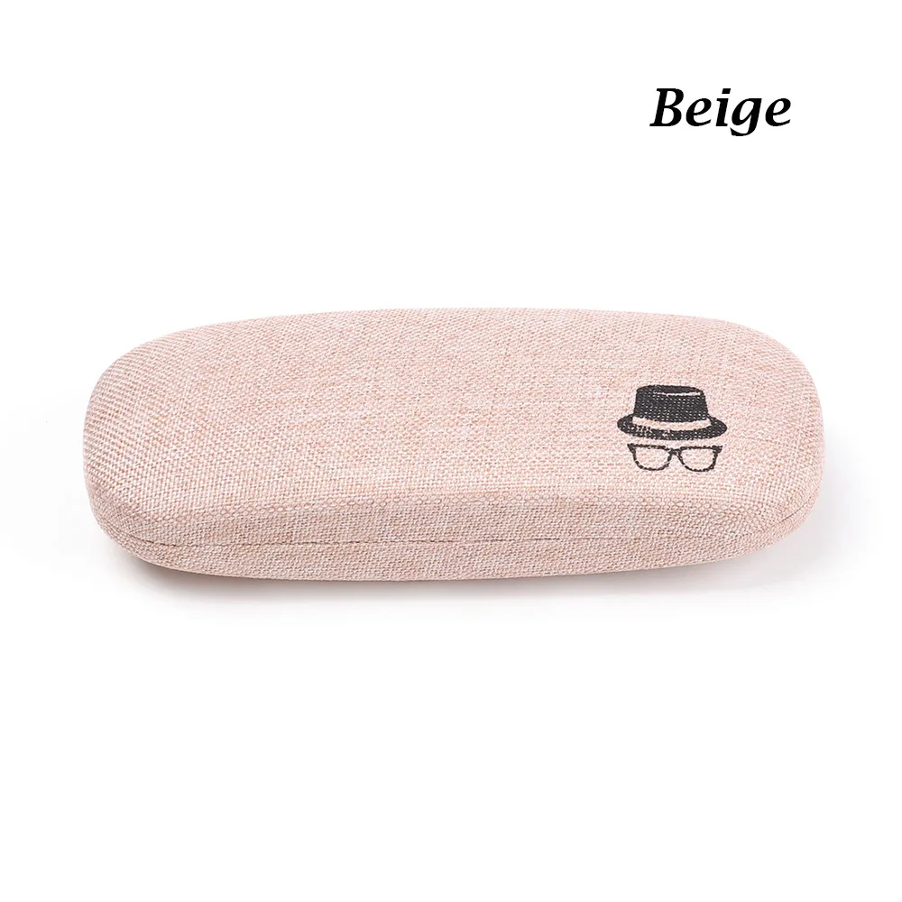 beige Унисекс модный Чехол для очков, женские, мужские, детские кожаные очки для глаз, жесткий защитный чехол для очков, Чехол для очков - Цвет: beige