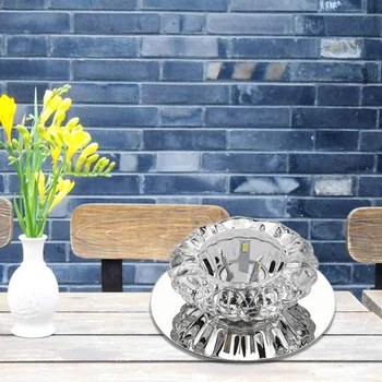 

1pc Ceiling Light Suck LED Crystal Modern Roundness Glass Contemporary Ceiling Lamp Crystal Light for Hallway Living Rome