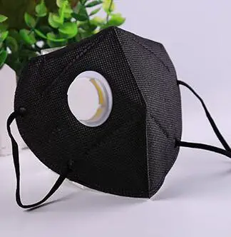 black-5pcs Респиратор складной защитная маска висит наушники-вкладыши(2-10 шт.) 2/5/10 шт брендовый вируса гриппа респиратор защитное PM2.5 маска, HJ11440 - Цвет: black-5pcs