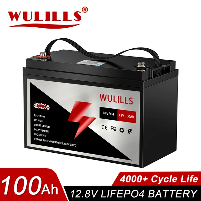 Batteria 12V 100Ah LiFePO4, Batteria Ricaricabile Al Litio Ferro Fosfato -1280Wh, BMS Incorporato, 4000-15000 Cicli Profondi E 10 Anni Di Durata - Foto 9