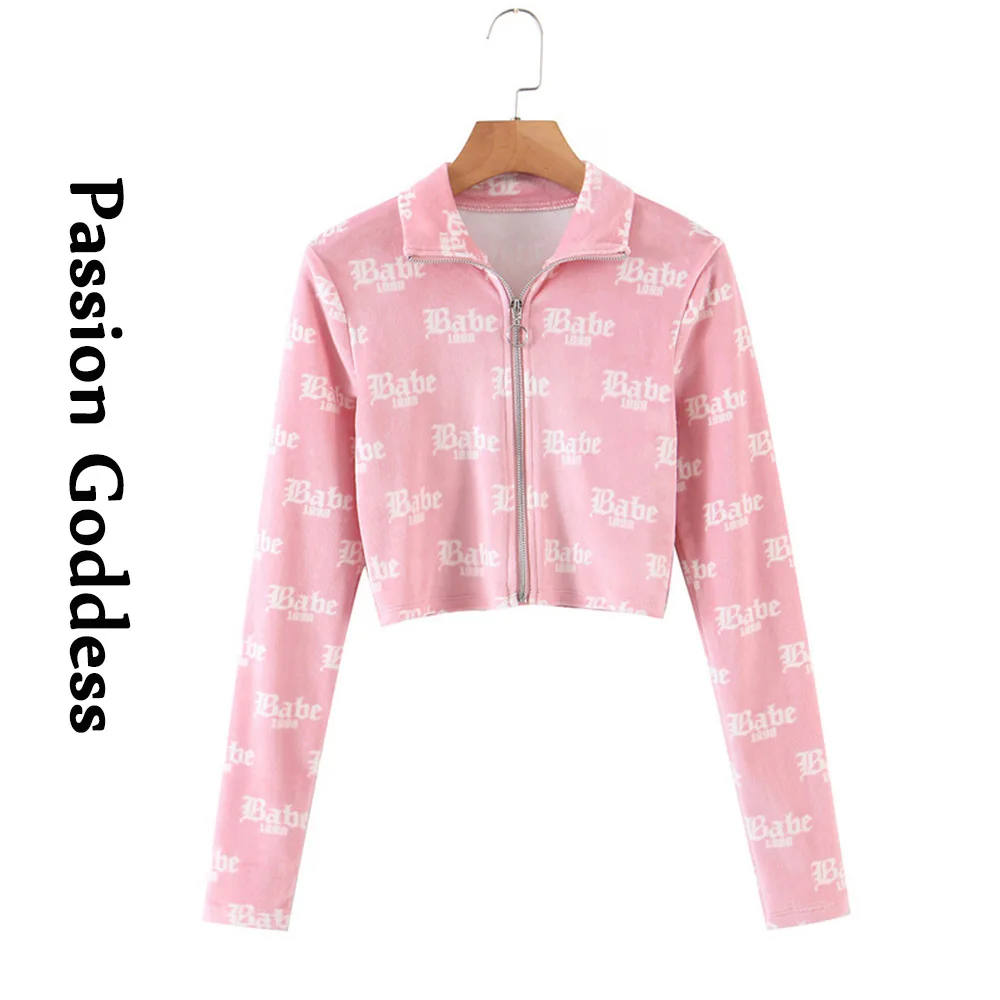 Cute Women 2 Piece Velvet Sets Loungewear Tracksuits Babe Letter Printed  Zipper Jackets High Waist Flare Pants Two Piece Outfits _ - AliExpress  Mobile