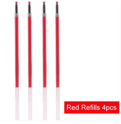 Red Refills 4pcs Zebra Sarasa мульти 4 цвета 0,5 мм гелевые чернила мульти ручка 0,5 мм карандаш - Цвет: Red Refills 4pcs