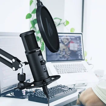 

MAONO PM422 USB Microphone With Touch Mute Button Microfone 192Khz 24bit Condenser Podcast Studio Mic For PC FOR YUTUBE FACEBOOK