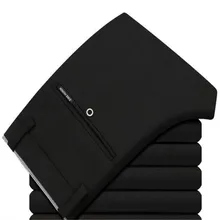 Деловой повседневный костюм для молодых мужчин, штаны, брюки, весна-лето, приталенный Мужской Деловой брючный костюм, брюки без утюга