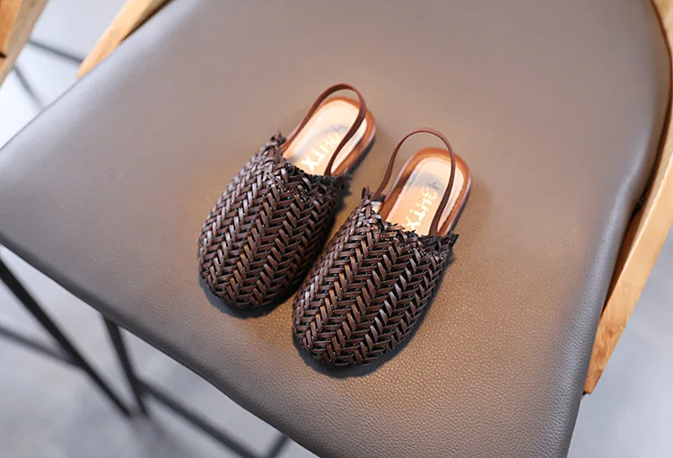 2021 Sandals Korean Girl Woven Sandals Children Retro Footwear Casual Shoes Children Shoes Sandals And Slippers children's shoes for high arches