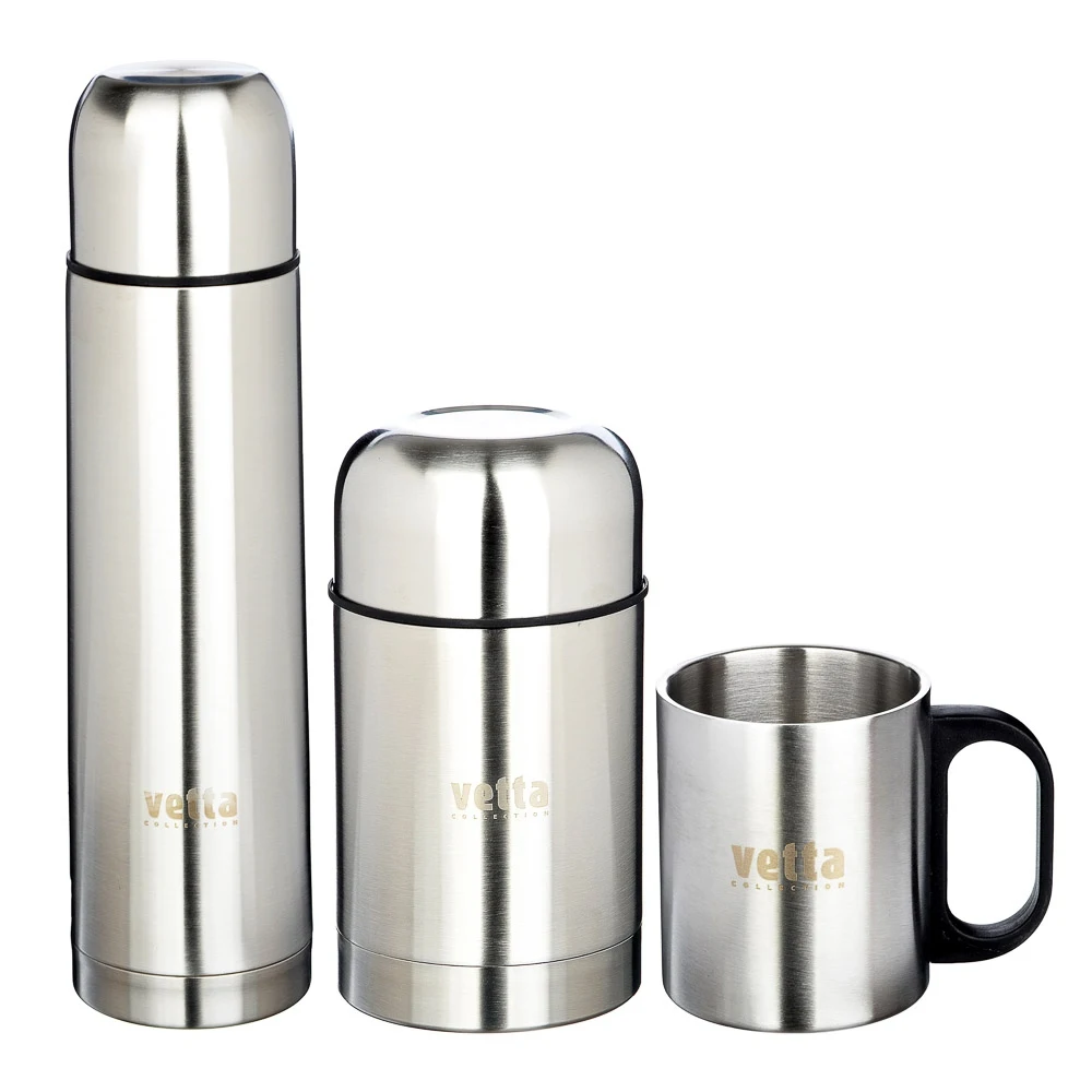 VETTA Travel set (thermos 1l "Bullet" + thermos soup 750ml mug 300ml
