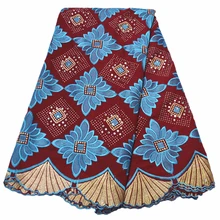 Новинка, африканская сухая хлопковая кружевная ткань, высокое качество, вышивка, кружево, швейцарская вуаль, кружево, камни, швейцарская вуаль, кружево в Швейцарии