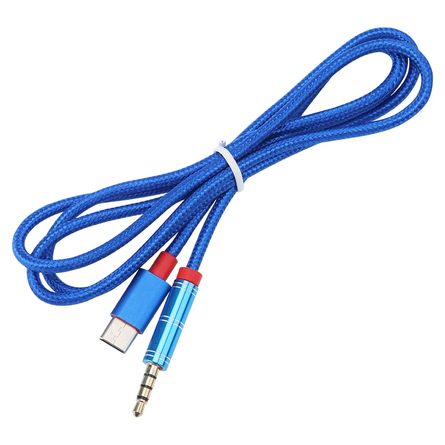 USB C to 3 5mm Aux Headphone Type C 3 5 Jack Adapter For Huawei Oneplus Xiaomi Samsung Audio Cable 300pcs