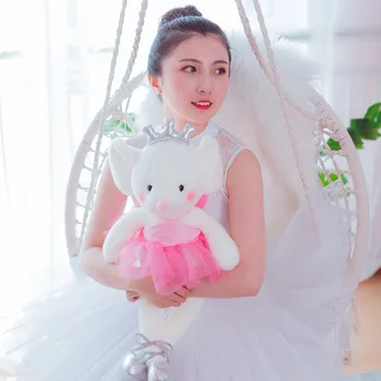 

1pc 42CM Cute Ballet Mouse Plush Toys Lovely Dressing Cloth Animal Mouse Dolls Stuffed Soft Baby Finger Toys Birthday Gifts