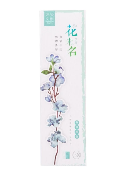 

Flower name diy paper bookmark(1pack=30pieces)