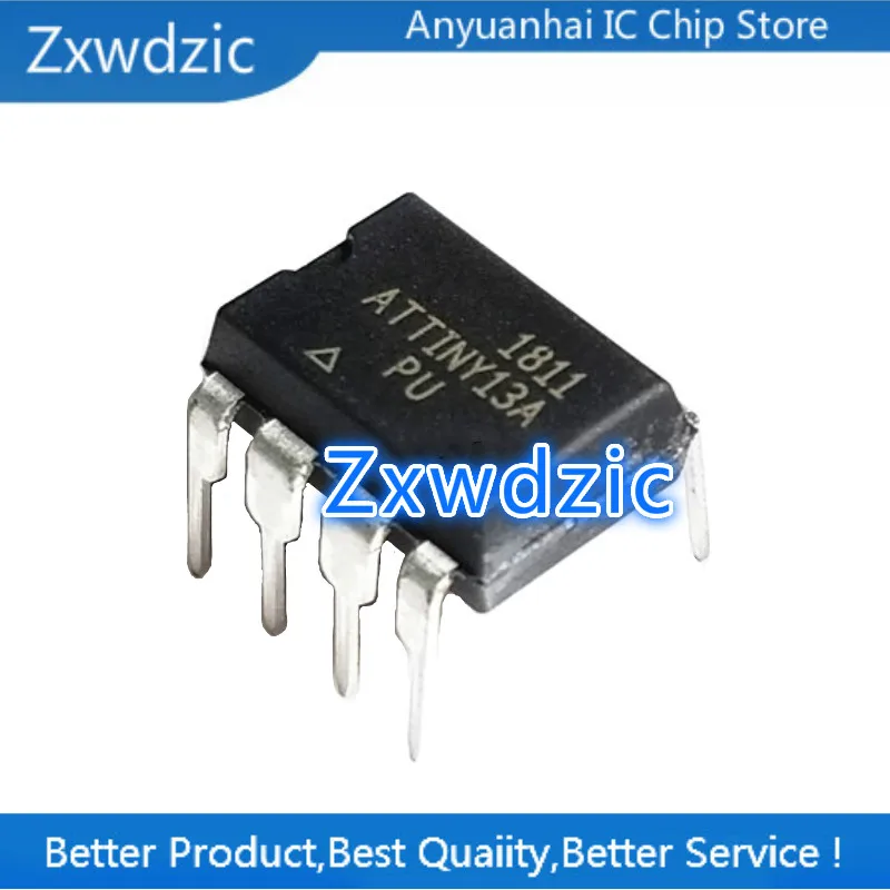 5 шт. ATTINY13A-PU DIP-8 ATTINY13 ATTINY13-PU DIP8 ATTINY13A 13A-PU ATTINY13V-10PU | Электронные компоненты и