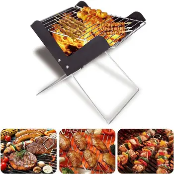 

X-type small barbecue grill BBQ camping barbecue portable barbecue grill outdoor foldable barbecue X6Q7