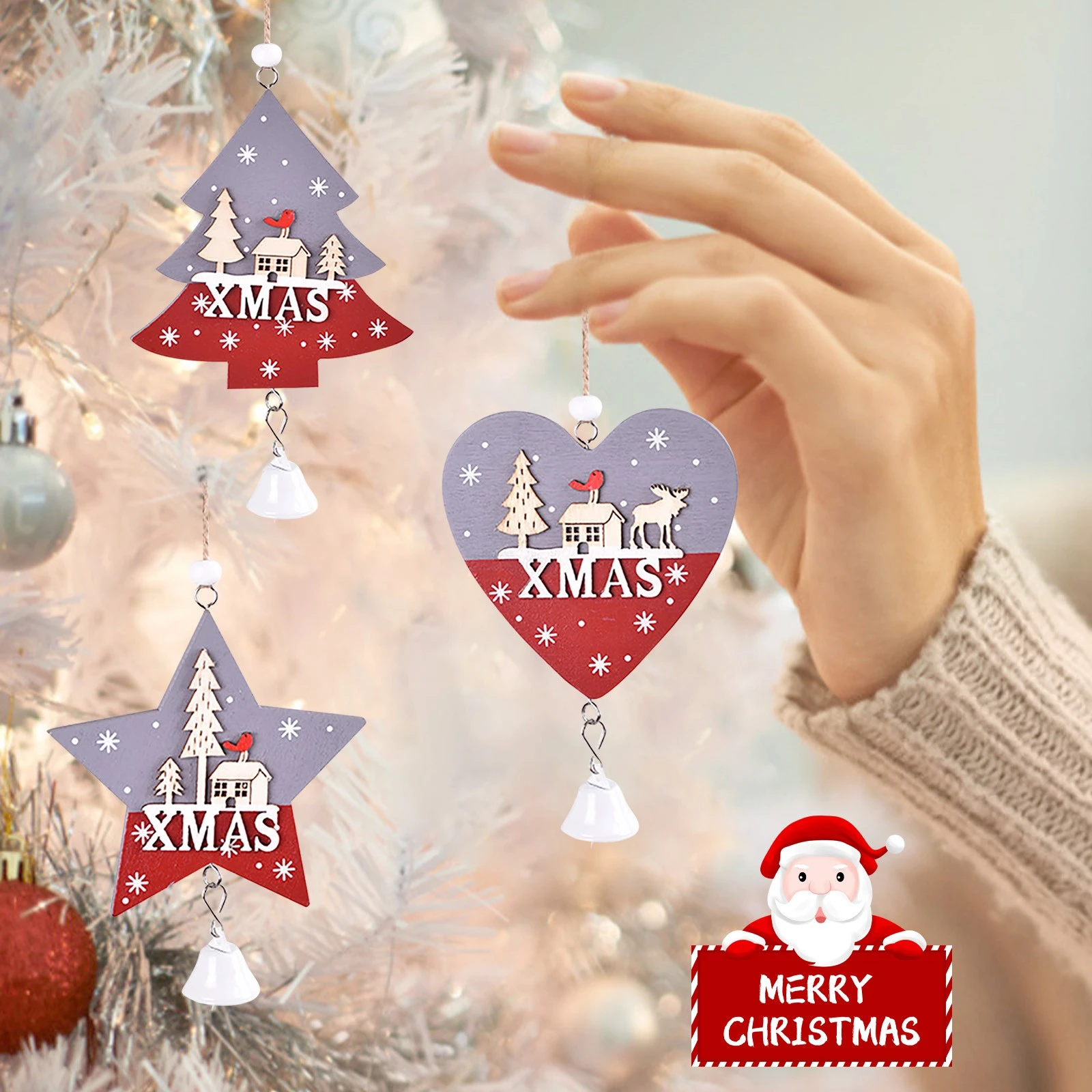 Product With Purchase Christmas 2022 Christmas New Products Pendant Christmas Tree Scene Decoration, Christmas  Bells Christmas 2022 New Year Декор Для Дома *02|Pendant & Drop Ornaments|  - Aliexpress